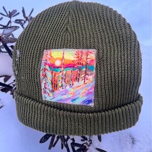 Hand painted beanie